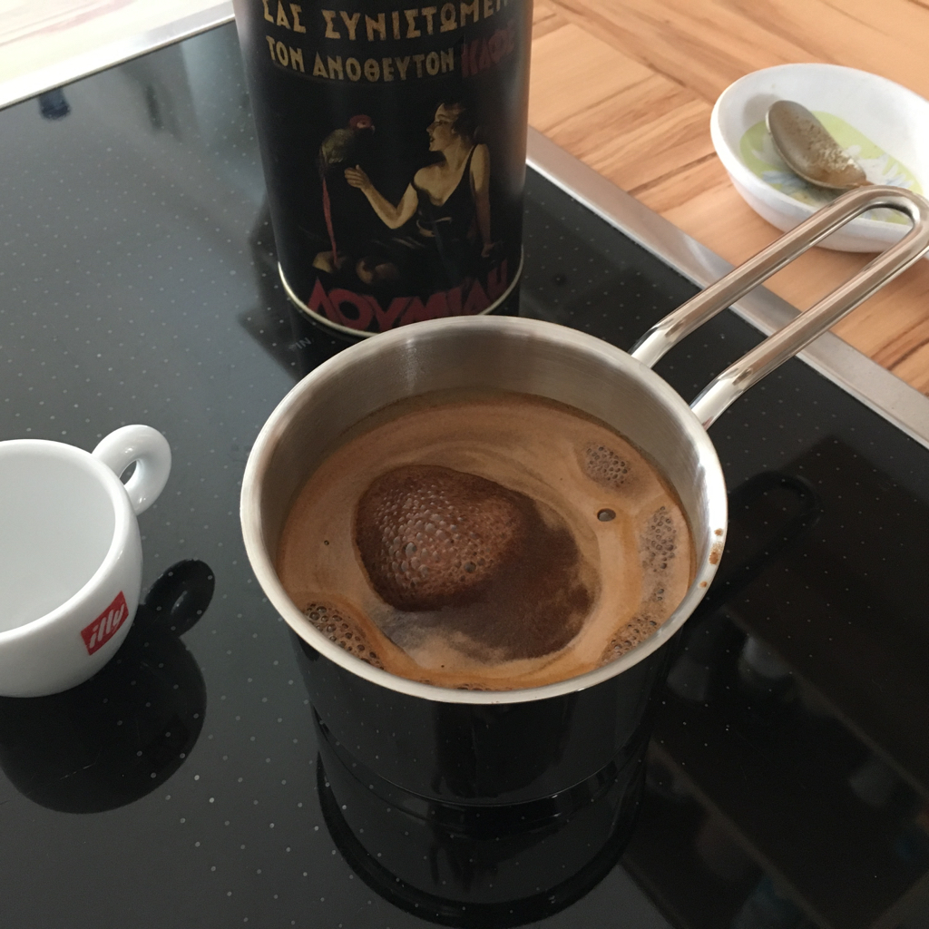 Der Griechische Kaffee Ellinikos Kafes Griechische Kuche