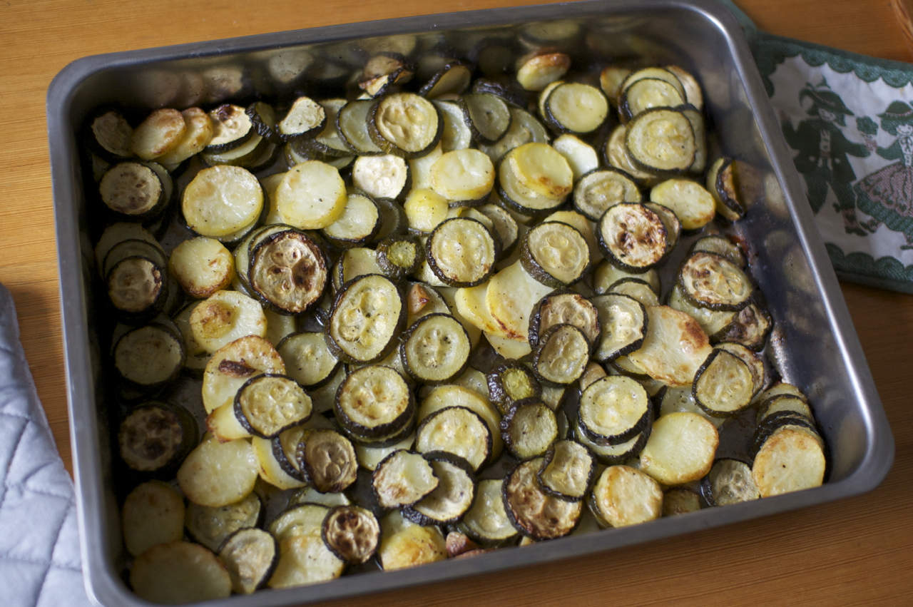 Briam (Zucchini mit Kartoffeln, ofengebacken) – Griechische Küche