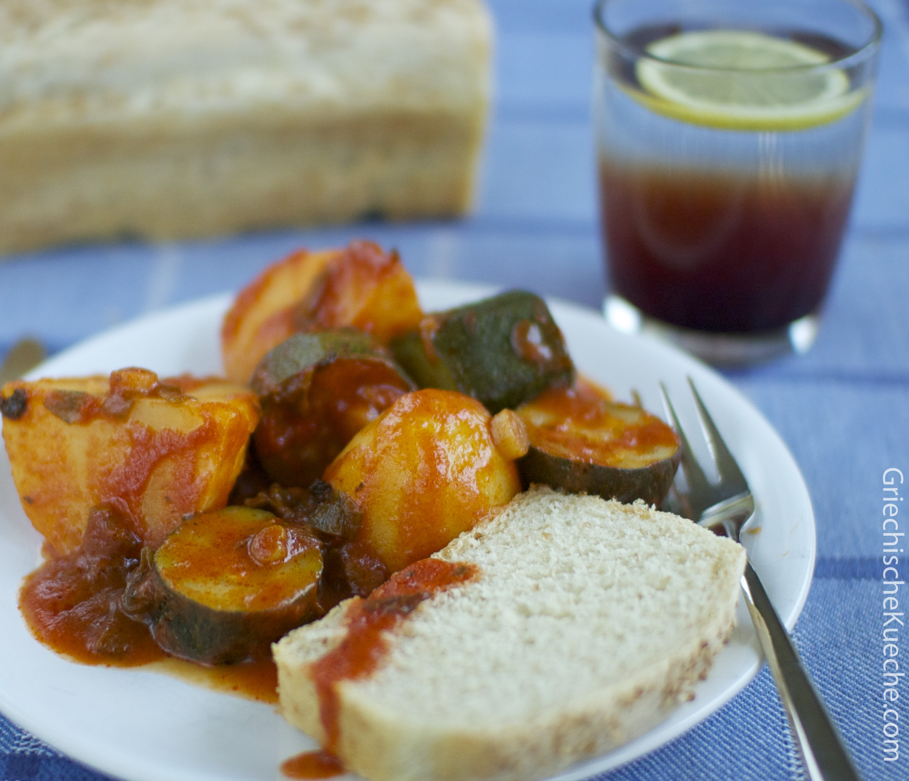 Zucchini mit Kartoffeln und Kräutern – Griechische Küche