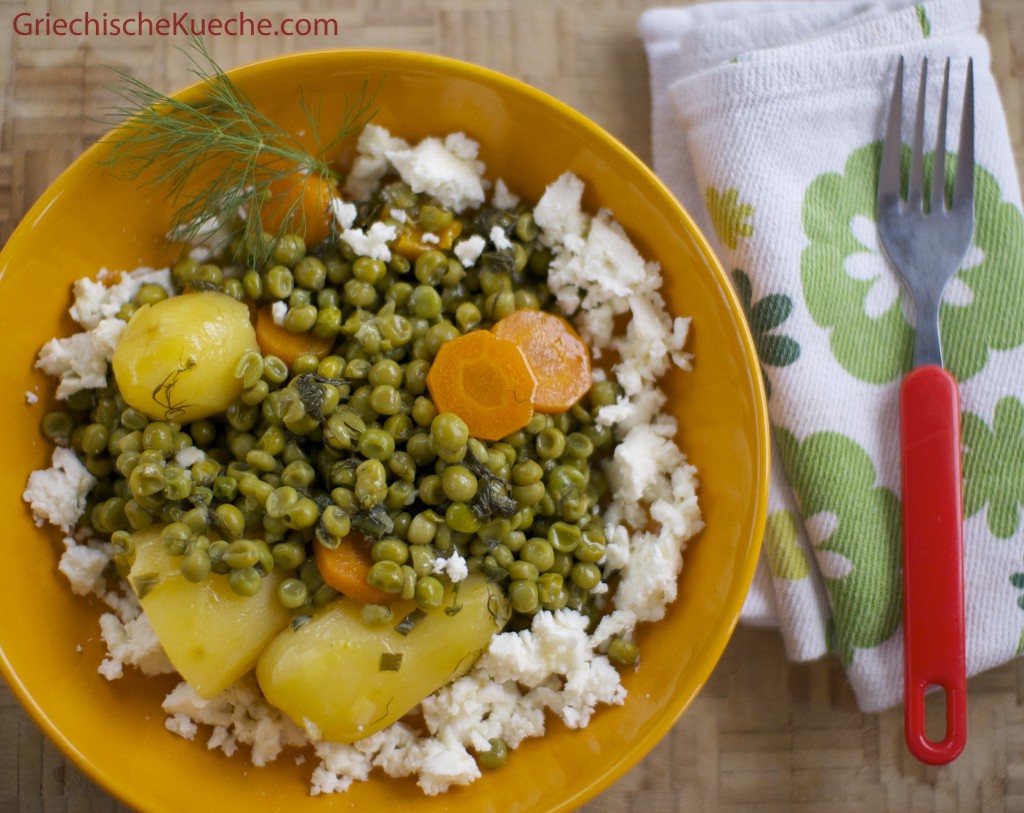 Erbsengemüse in Öl (Arakas Laderos) – Griechische Küche